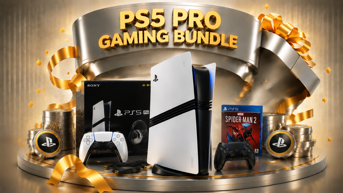 PS5 Pro gaming console bundle
